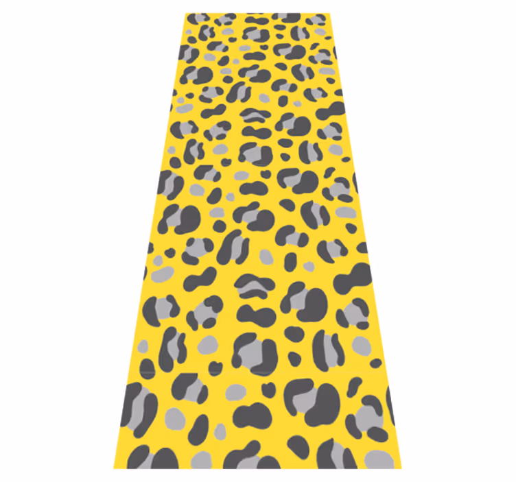Alfombra vinílica animal print estampado leopardo - TenVinilo