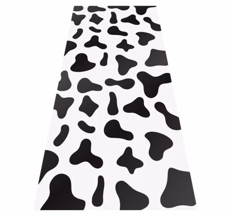 Alfombra vinílica animal print vaca - TenVinilo