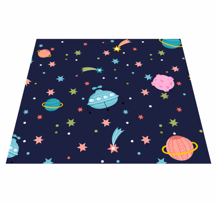 Alfombra vinílica estrellas espacio celestial - TenVinilo