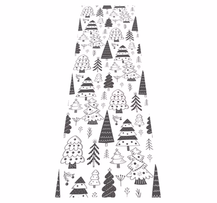 Alfombra vinílica navidad diseño de árbol de navidad - TenVinilo