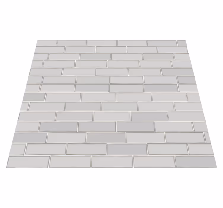Alfombra vinílica dormitorio ladrillos blancos - TenVinilo