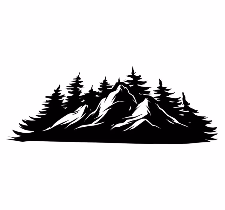 Alfombra vinílica naturaleza cordillera de montañas - TenVinilo