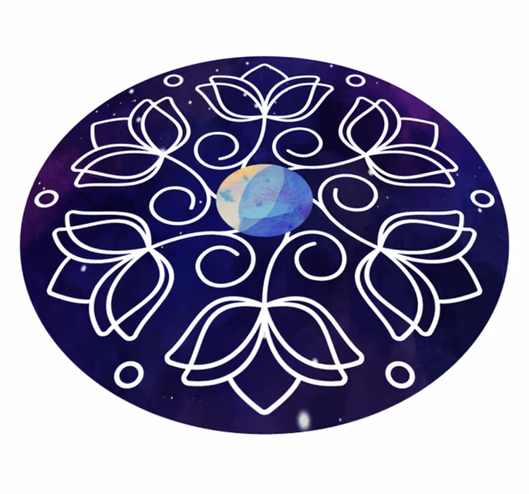 Alfombra vinílica naturaleza diseño de loto - TenVinilo