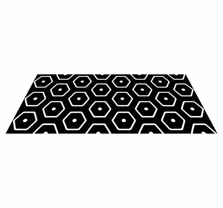 Alfombra vinílica geométrica patrón minimalista - TenVinilo