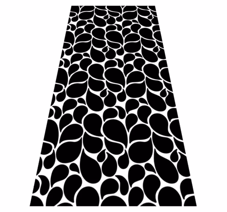 Alfombra vinílica geométrica gotas de agua - TenVinilo