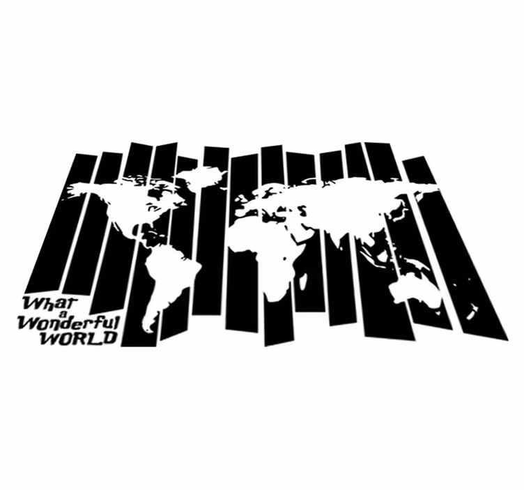 Alfombra vinílica mapamundi vinilo mapa del mundo vintage - TenVinilo
