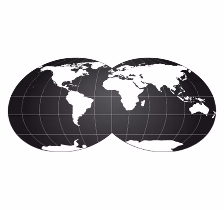 Alfombra vinílica mapamundi vinilo decorativo mapa mundo - TenVinilo