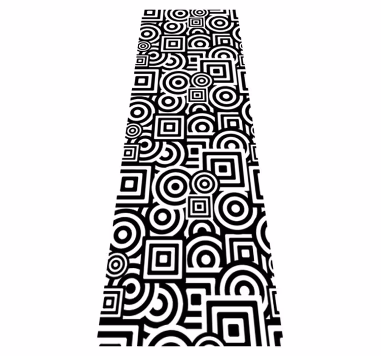 Alfombra vinílica baño vinilo decorativo concéntrico - TenVinilo
