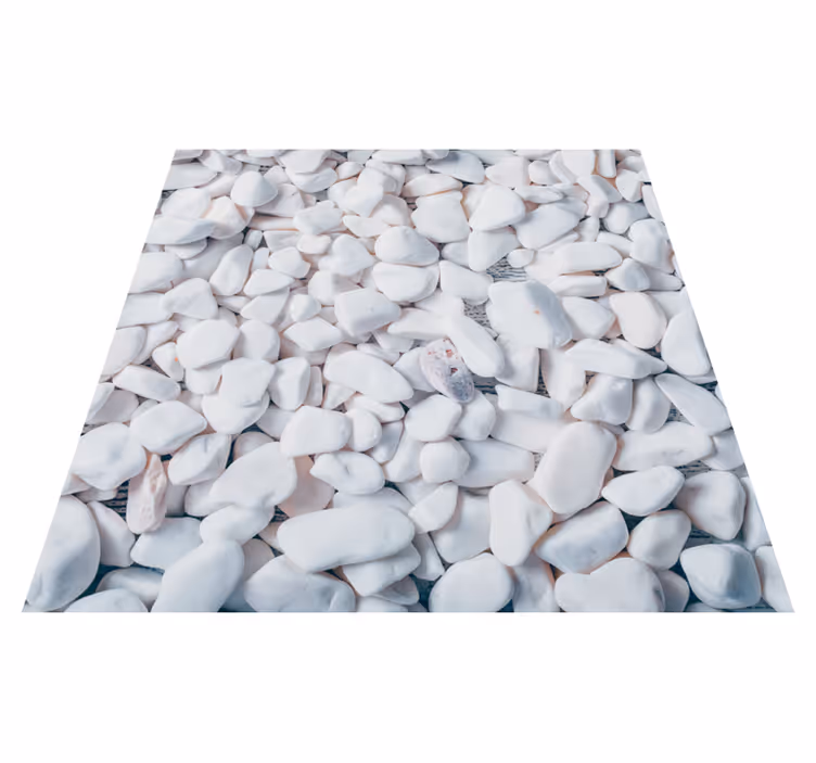 Alfombra vinílica baño imitación de piedra - TenVinilo
