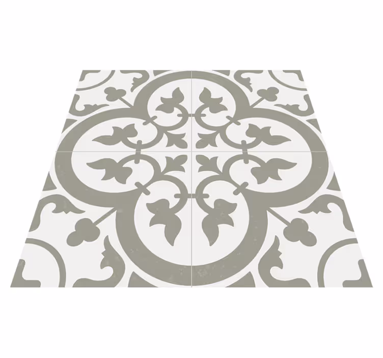 Alfombra vinílica cocina azulejo marruecos verde musgo - TenVinilo