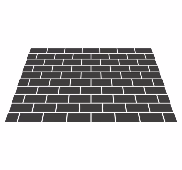 Alfombra vinílica cocina ladrillos oscuros - TenVinilo