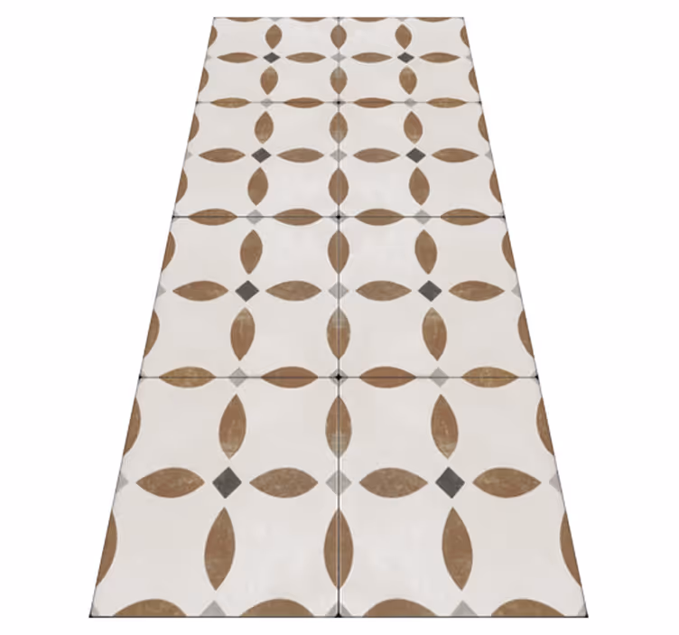 Alfombra vinílica cocina azulejos estilo romano - TenVinilo