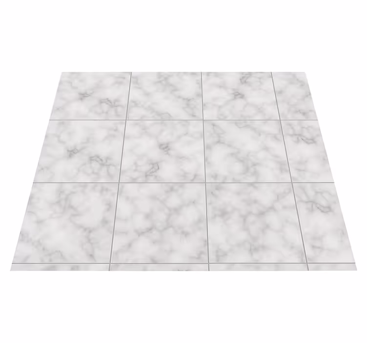 Alfombra vinílica cocina azulejo blanco cuadrado - TenVinilo