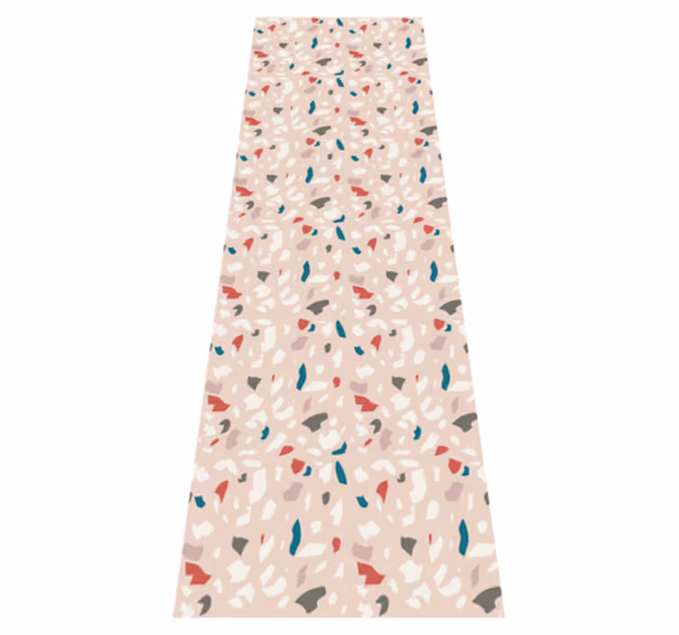 Alfombra vinílica dormitorio efecto terrazzo - TenVinilo