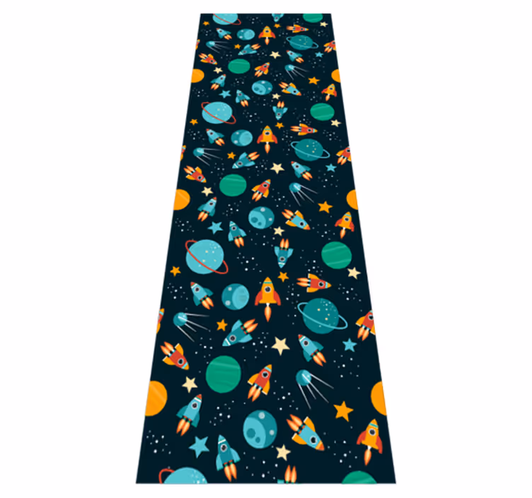 Alfombra vinílica dormitorio diseño tierno para niños - TenVinilo