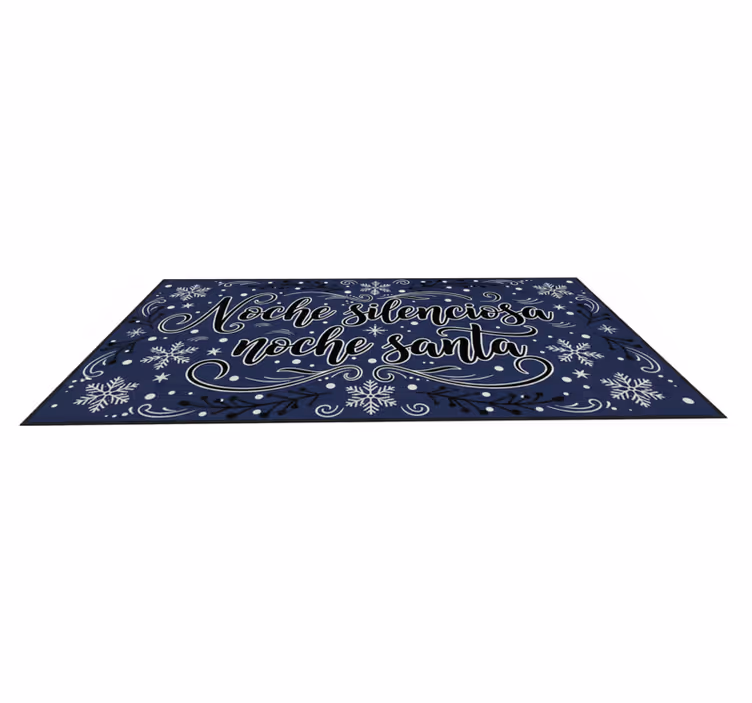 Alfombra vinílica dormitorio noche silenciosa santa - TenVinilo