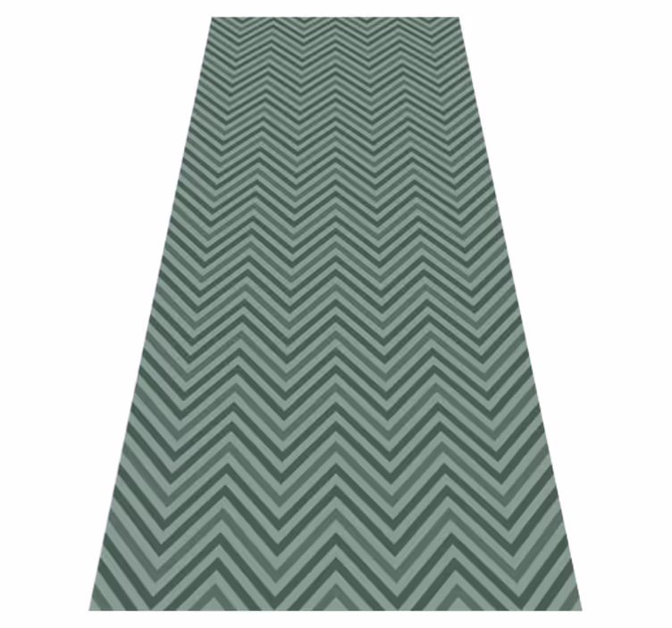 Alfombra vinílica nórdica patrón espiga verde escandinavo - TenVinilo