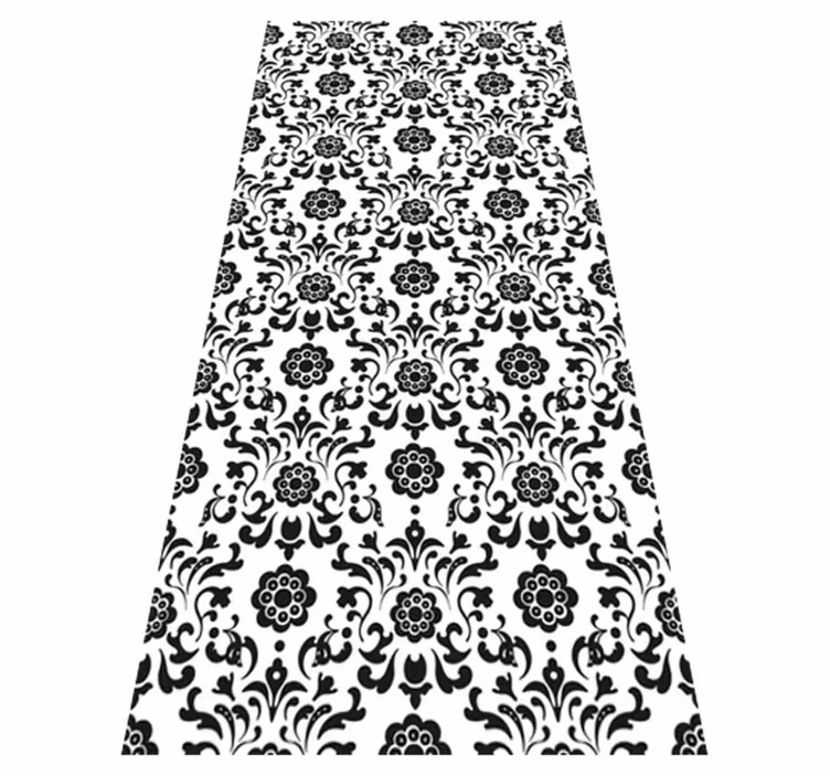 Alfombra vinílica vintage estilo damasco real - TenVinilo