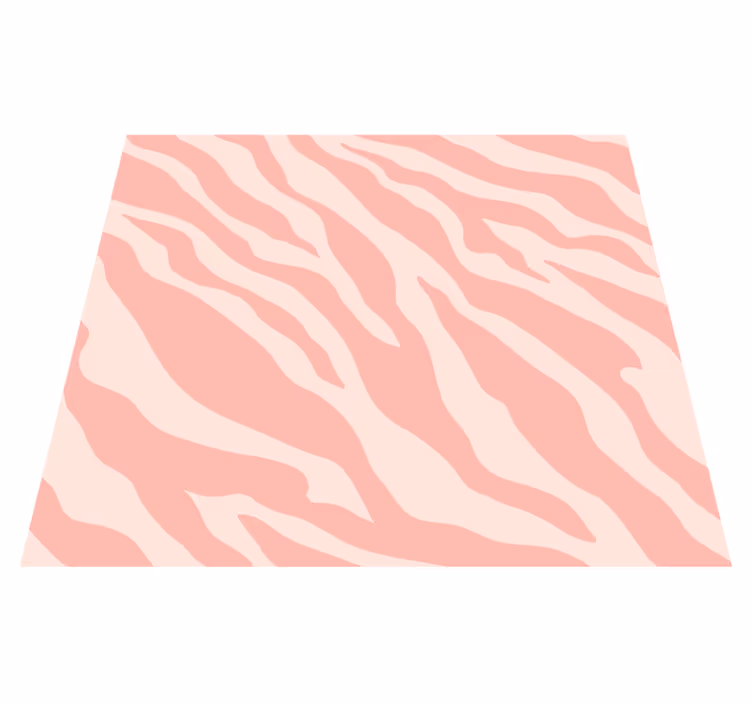 Alfombra vinílica animales estampado cebra rosa - TenVinilo