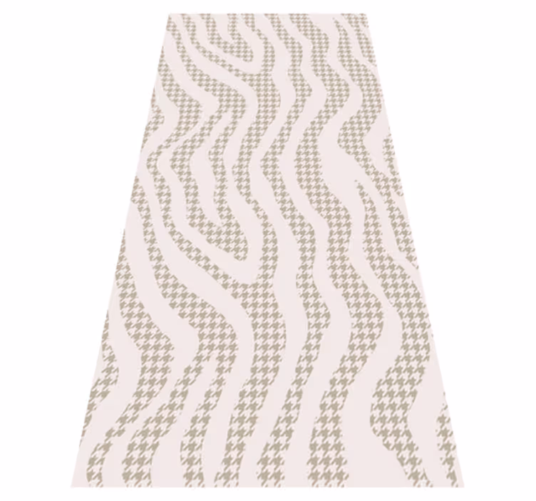 Alfombra vinílica animales patrón cebra beige irregular - TenVinilo
