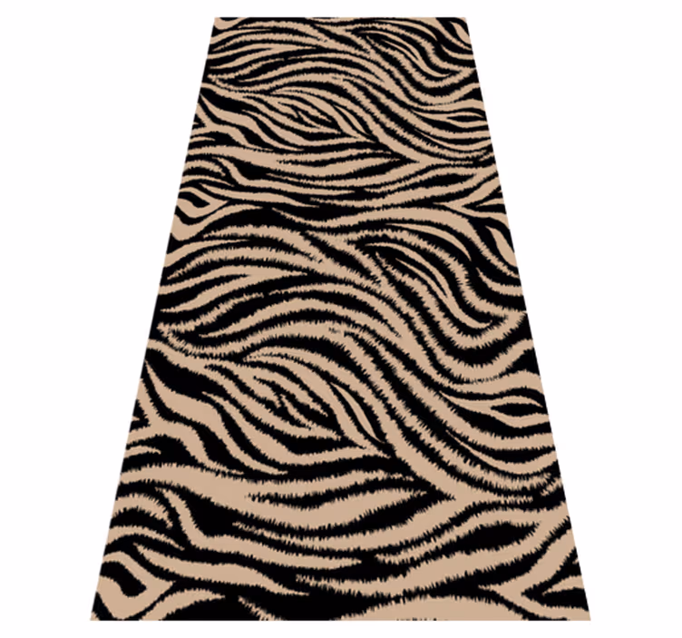 Alfombra vinílica animales con diseño de rayas de cebra - TenVinilo