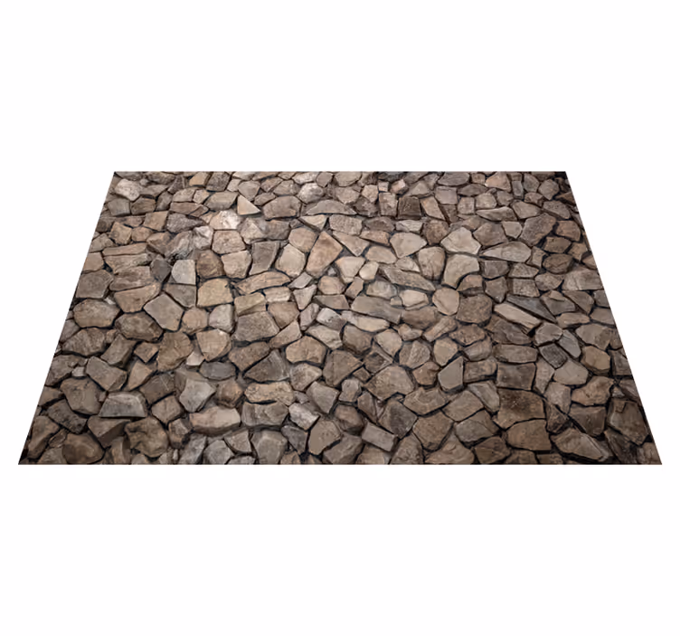 Alfombra vinílica textura piedras 3d rústicas - TenVinilo