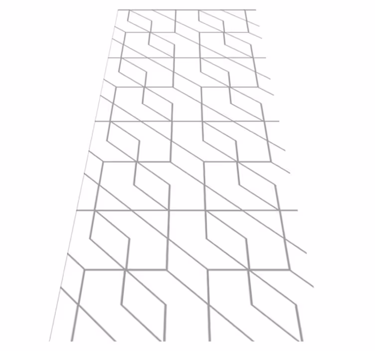 Alfombra vinílica textura patrón cuadrado blanco minimalista - TenVinilo