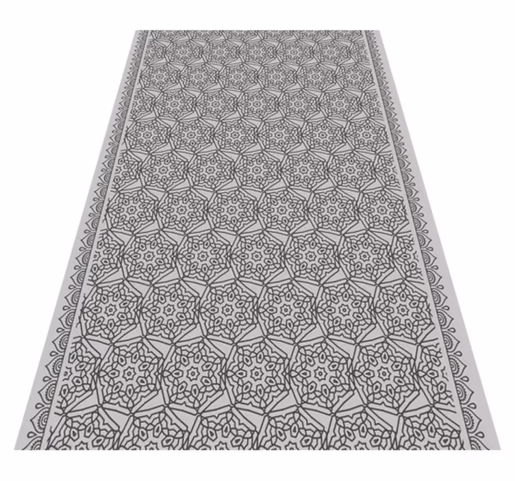 Alfombra vinílica textura estilo azulejo árabe abstracto - TenVinilo