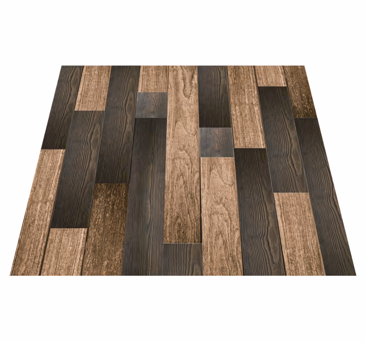 Alfombra vinílica textura patrones de madera sofisticados - TenVinilo