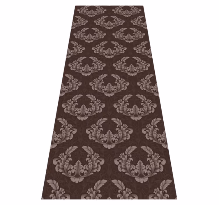 Alfombra vinílica vintage estilo damasco sin costuras - TenVinilo