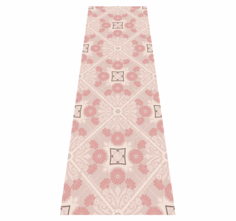 Alfombra vinílica vintage estampado pastel vintage - TenVinilo
