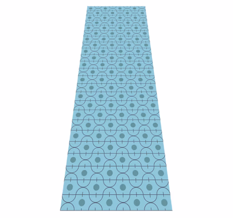 Alfombra vinílica textura patrón japonés azul - TenVinilo