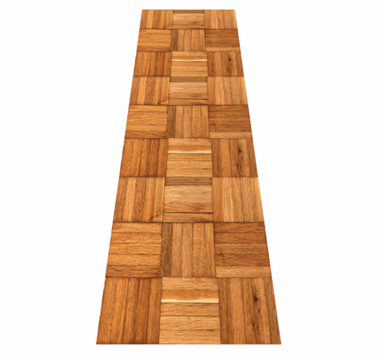 Alfombra vinílica textura madera marrón sin juntas - TenVinilo