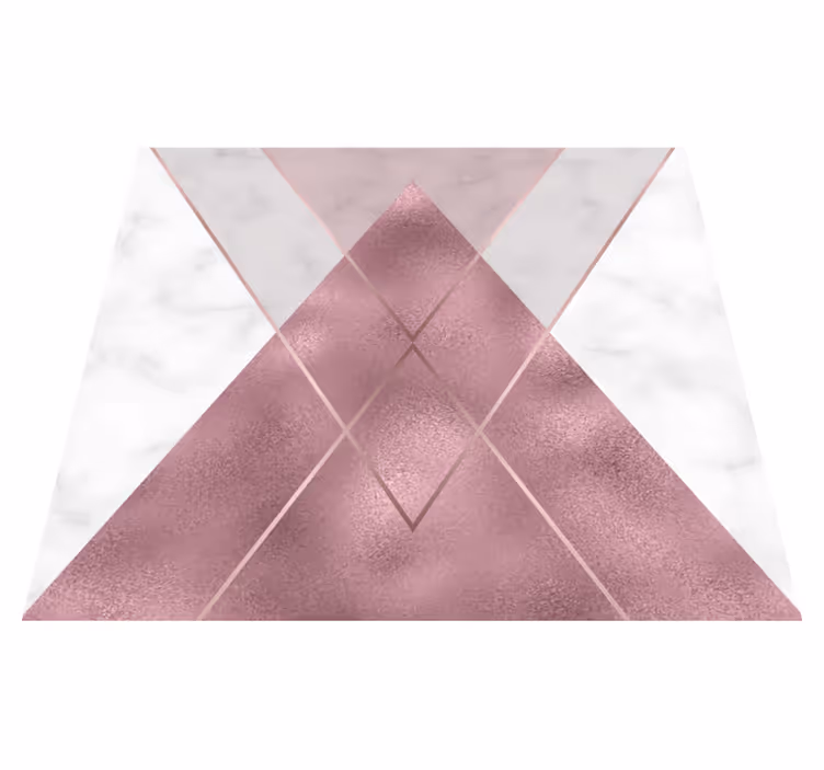 Alfombra vinílica pasillo mármol rosa y gris - TenVinilo