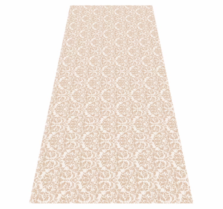 Alfombra vinílica beige patrón antiguo claro - TenVinilo