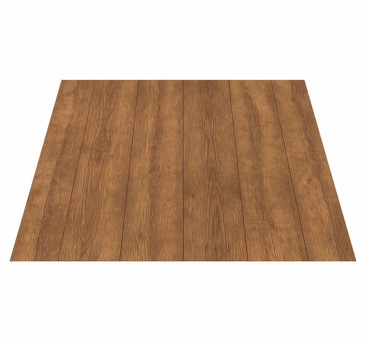 Alfombra vinílica marrón tablones de madera nogal rústico - TenVinilo