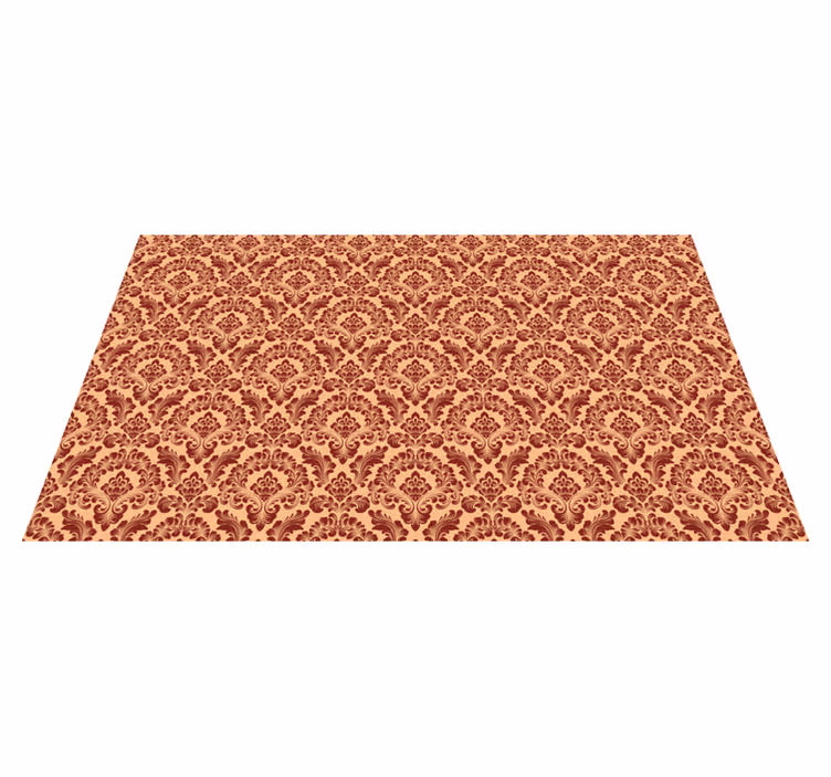 Alfombra vinílica naranja de terciopelo - TenVinilo