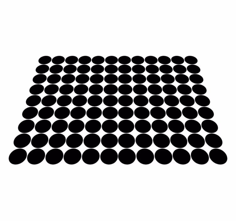 Alfombra vinílica negra con patrón de puntos negros - TenVinilo