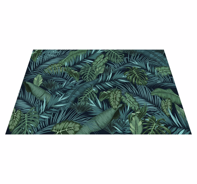 Alfombra vinílica verde selva fototapiz - TenVinilo