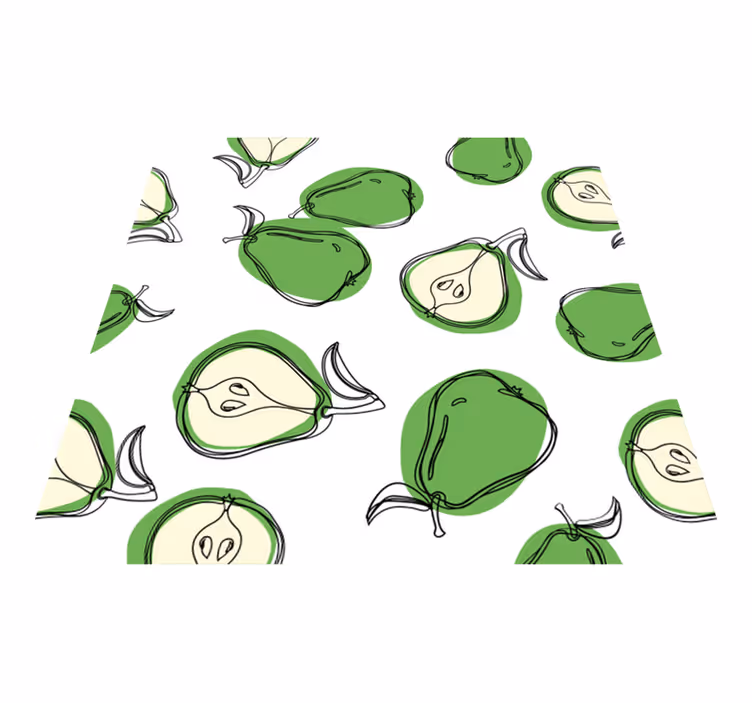 Alfombra vinílica verde adhesivos de cocina - TenVinilo