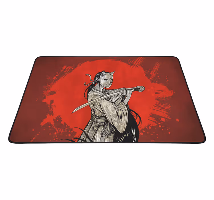 Alfombra vinílica roja anime señal - TenVinilo