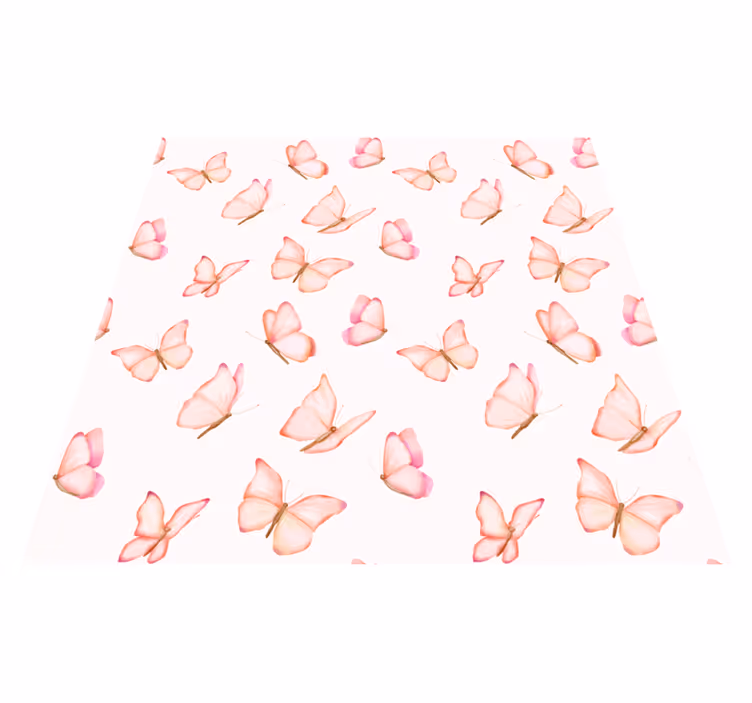 Alfombra vinílica rosa con diseño en rosa - TenVinilo