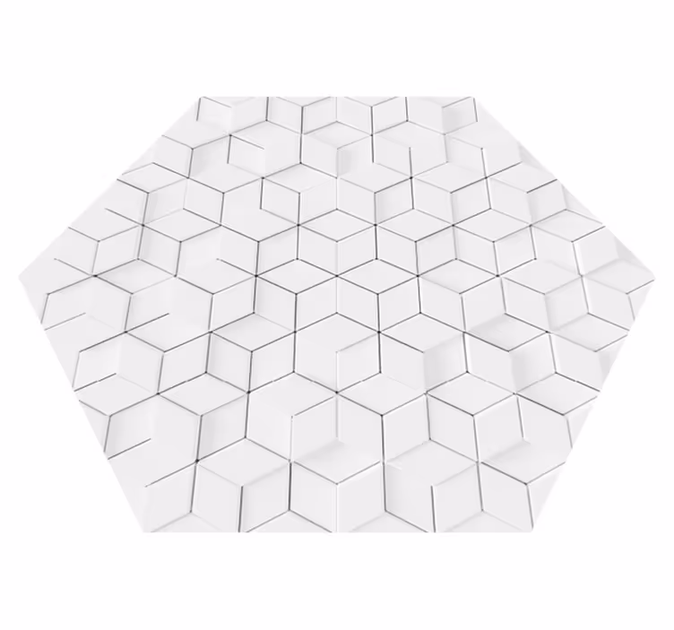 Alfombra vinilica geométrica efecto relieve - TenVinilo