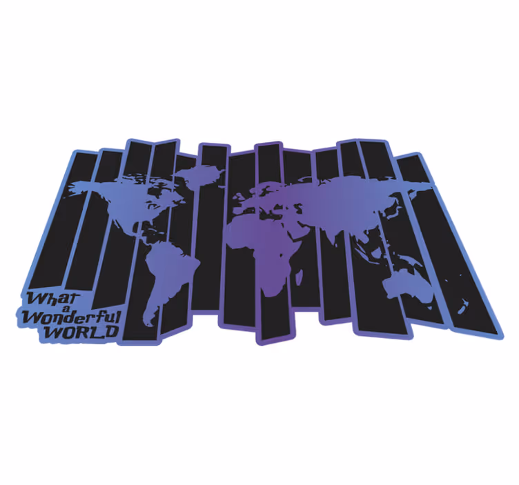 Alfombra vinílica mapamundi vinilo mundo maravilloso - TenVinilo