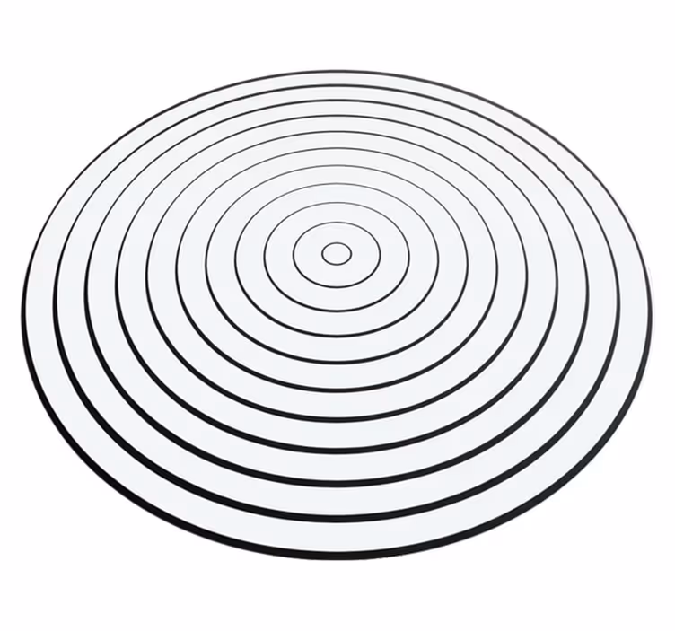 Alfombra vinilo salónminimalista ondas acusticas - TenVinilo