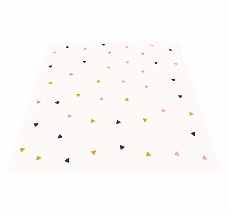 Alfombra vinílica cuadrada minimalista triangulos - TenVinilo