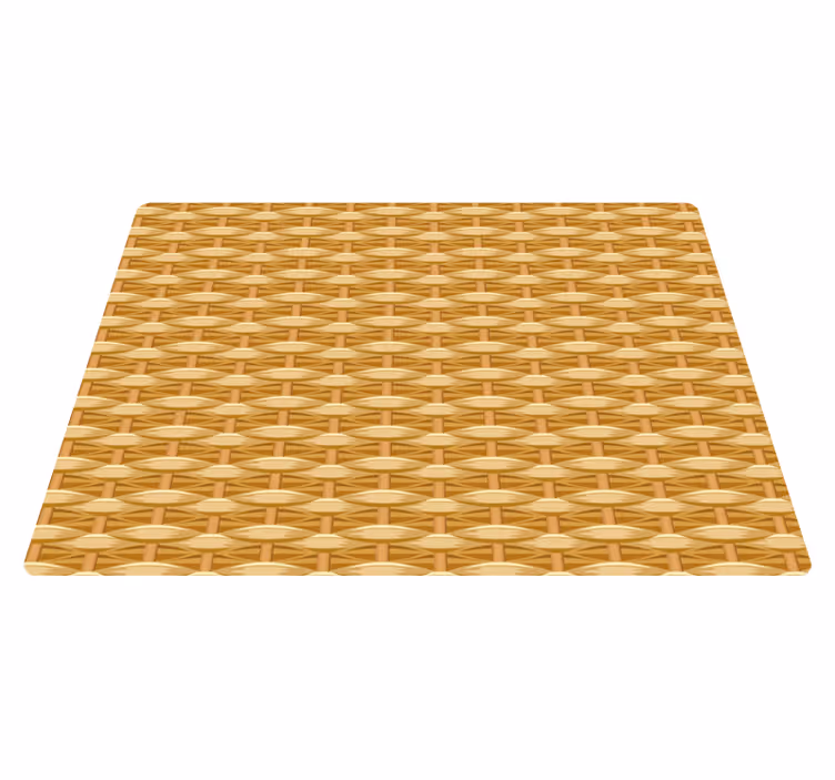 Alfombra vinílica efecto madera textura trenzada - TenVinilo