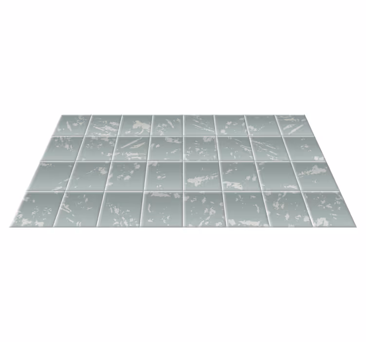 Alfombra vinílica moderna azulejos grises - TenVinilo