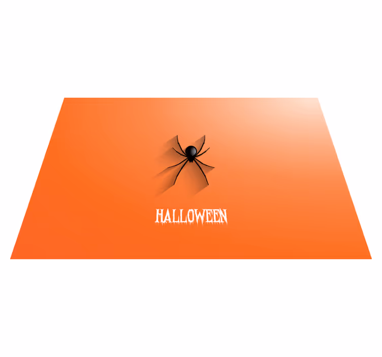 Alfombra vinilo pasillo araña de Halloween - TenVinilo