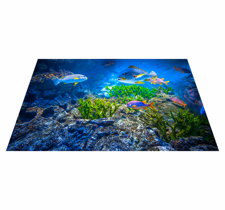 Aflombra vinílica peces submarinos - TenVinilo
